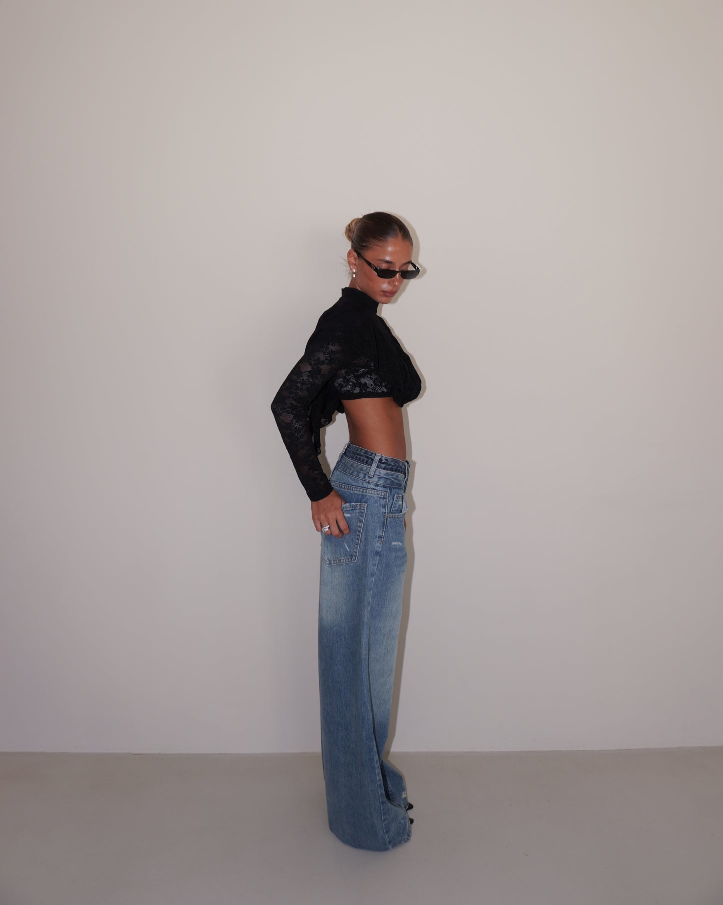 JEANS GAMBA LARGA DOPPIA VITA