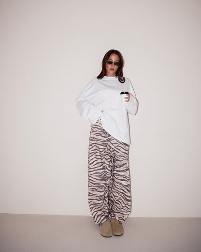 PANTALONE MORBIDO ZEBRATO