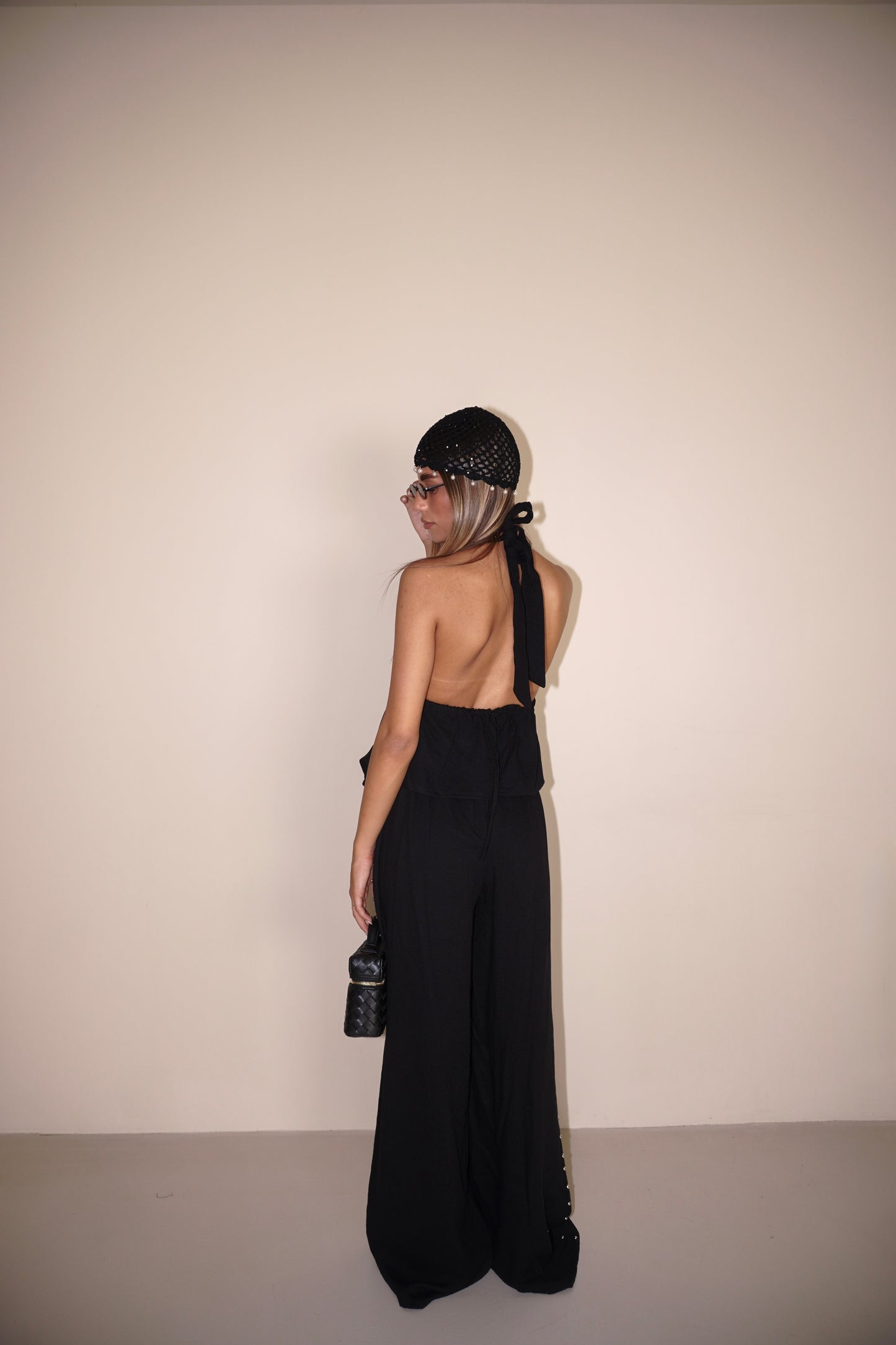 COMPLETO TOP E PANTALONE CON BORCHIE