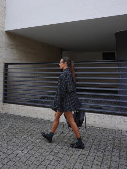 COMPLETO CAMICIA CROP E GONNA