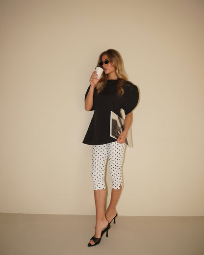 LEGGINGS CAPRI A POIS