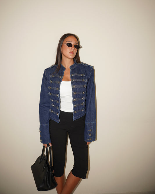 GIACCA IN DENIM CON BOTTONI