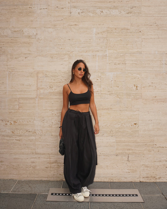 PANTALONE CARGO IN TESSUTO FLUIDO LUMINA