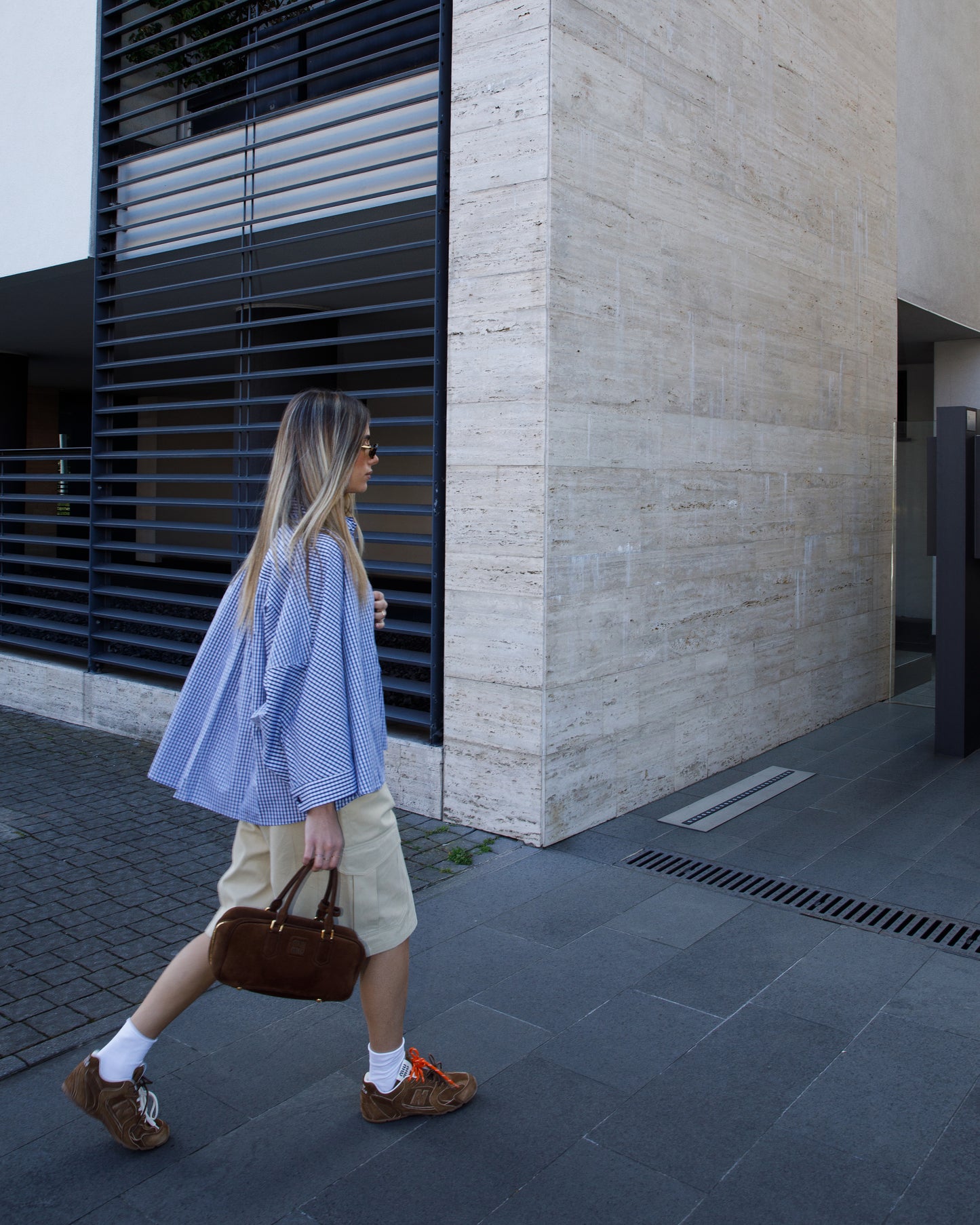 CAMICIA A QUADRETTI CON MANICHE BALLOON