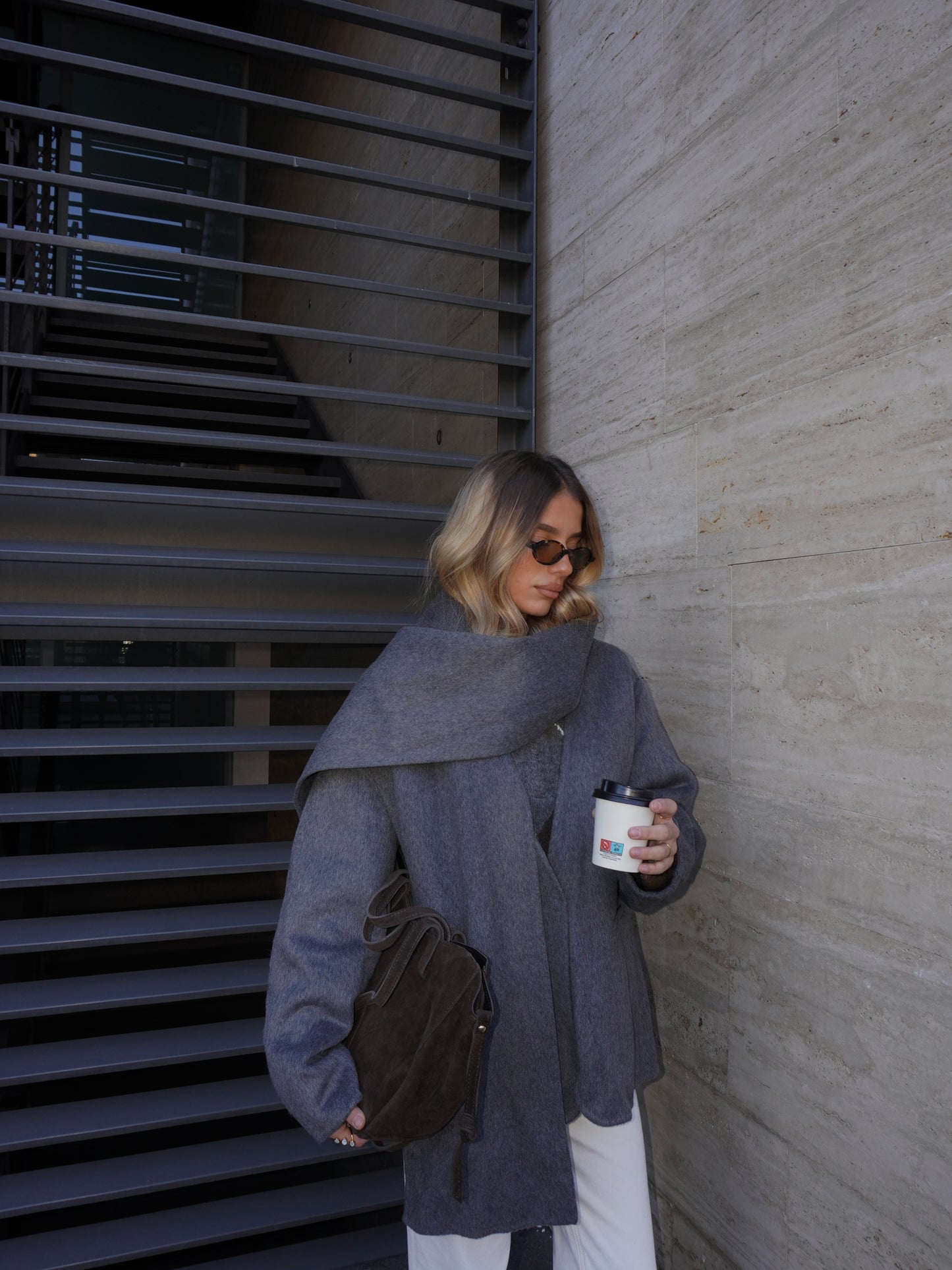 CAPPOTTO IN CASHMERE CON SCIARPA