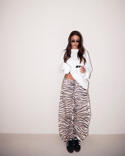 PANTALONE MORBIDO ZEBRATO