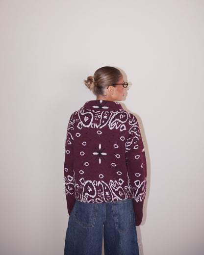PULLOVER CON ZIP FANTASIA BANDANA