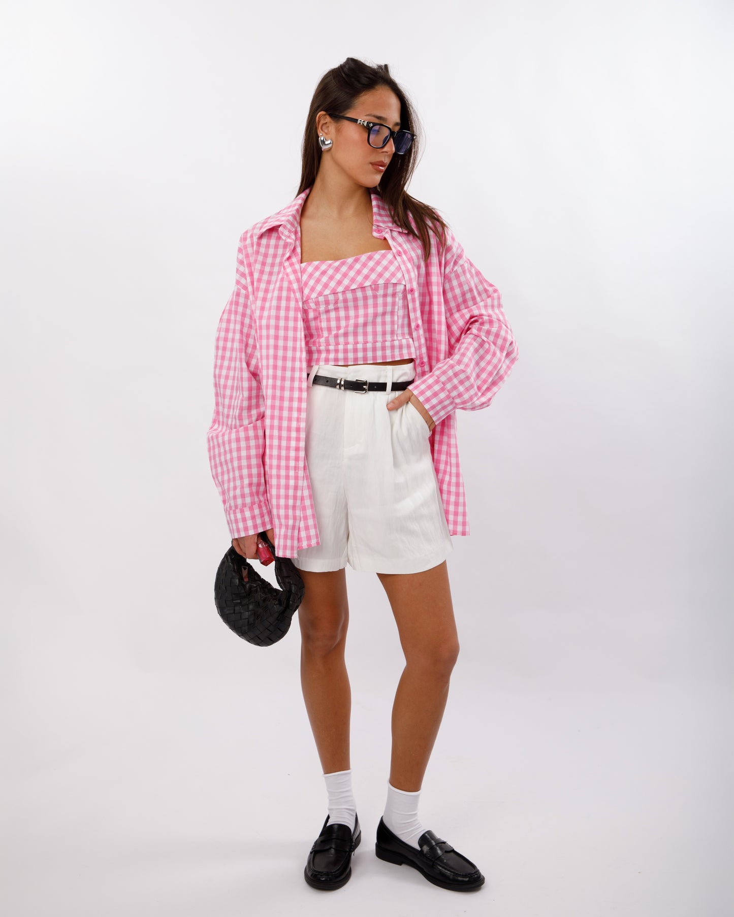 SET TOP E CAMICIA A QUADRI