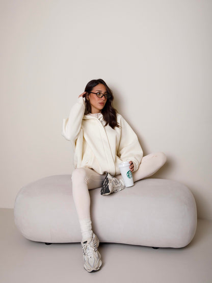 FELPA CON CAPPUCCIO  LUMINA