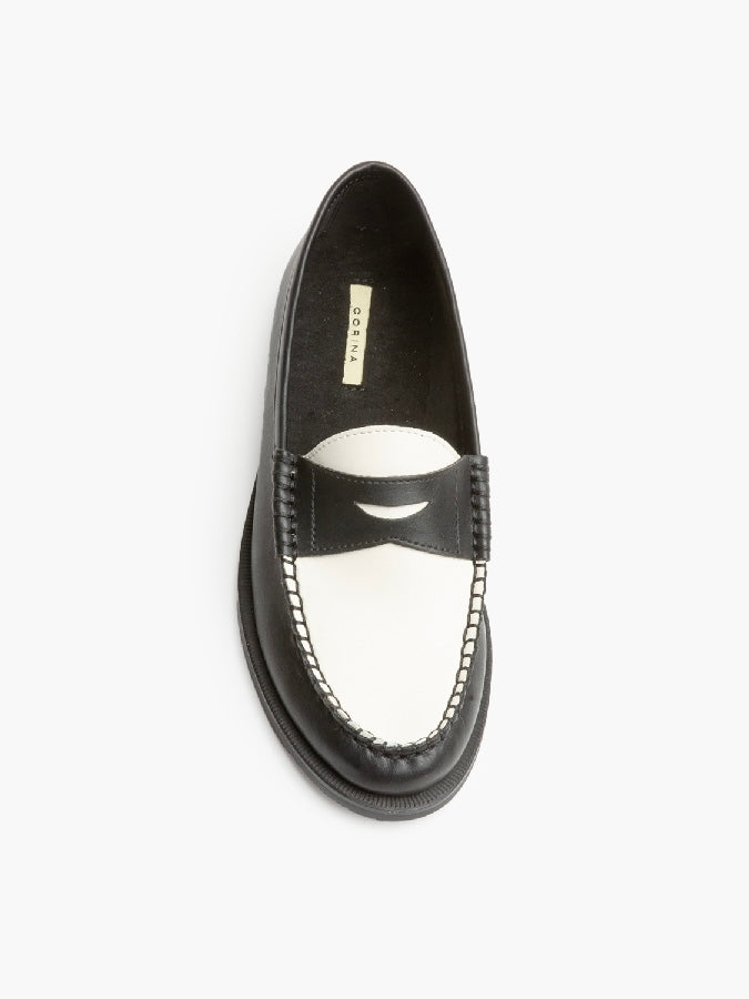 MOCASSINO IN ECOPELLE BICOLOR