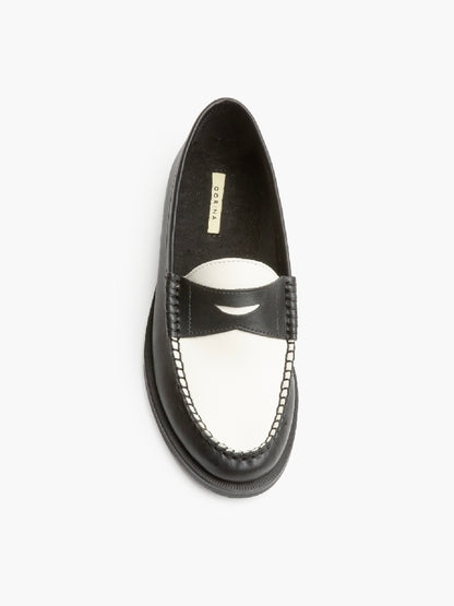 MOCASSINO IN ECOPELLE BICOLOR