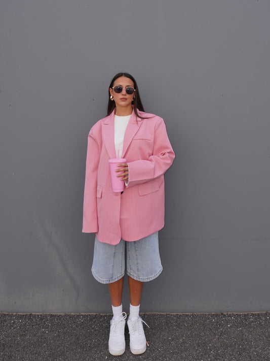 BLAZER GESSATO ROSA