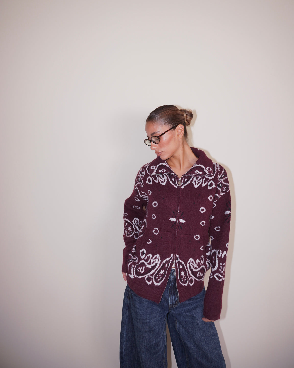PULLOVER CON ZIP FANTASIA BANDANA