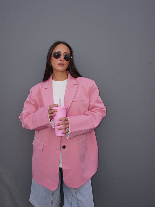 BLAZER GESSATO ROSA