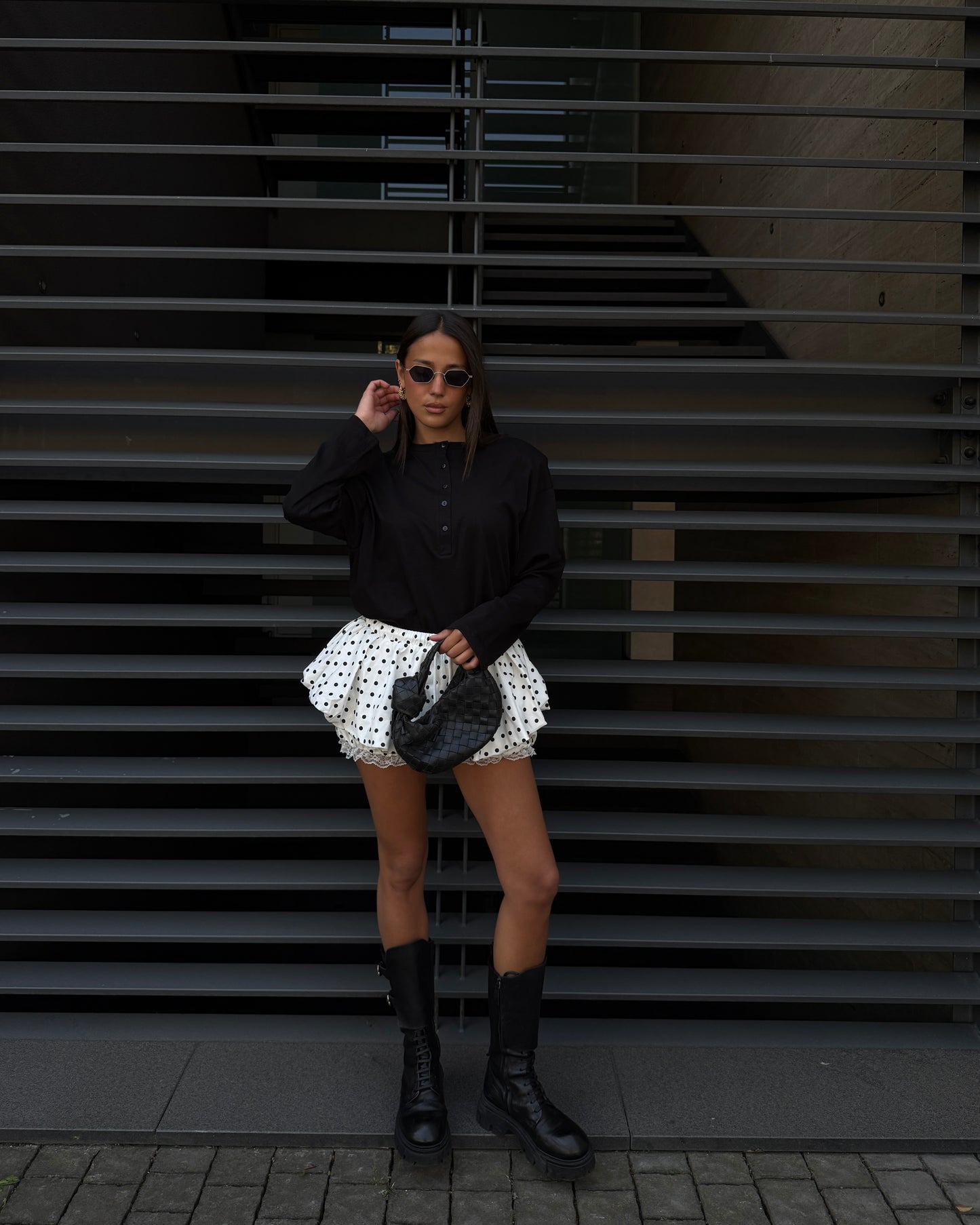 MINIGONNA A PALLONCINO CON POIS