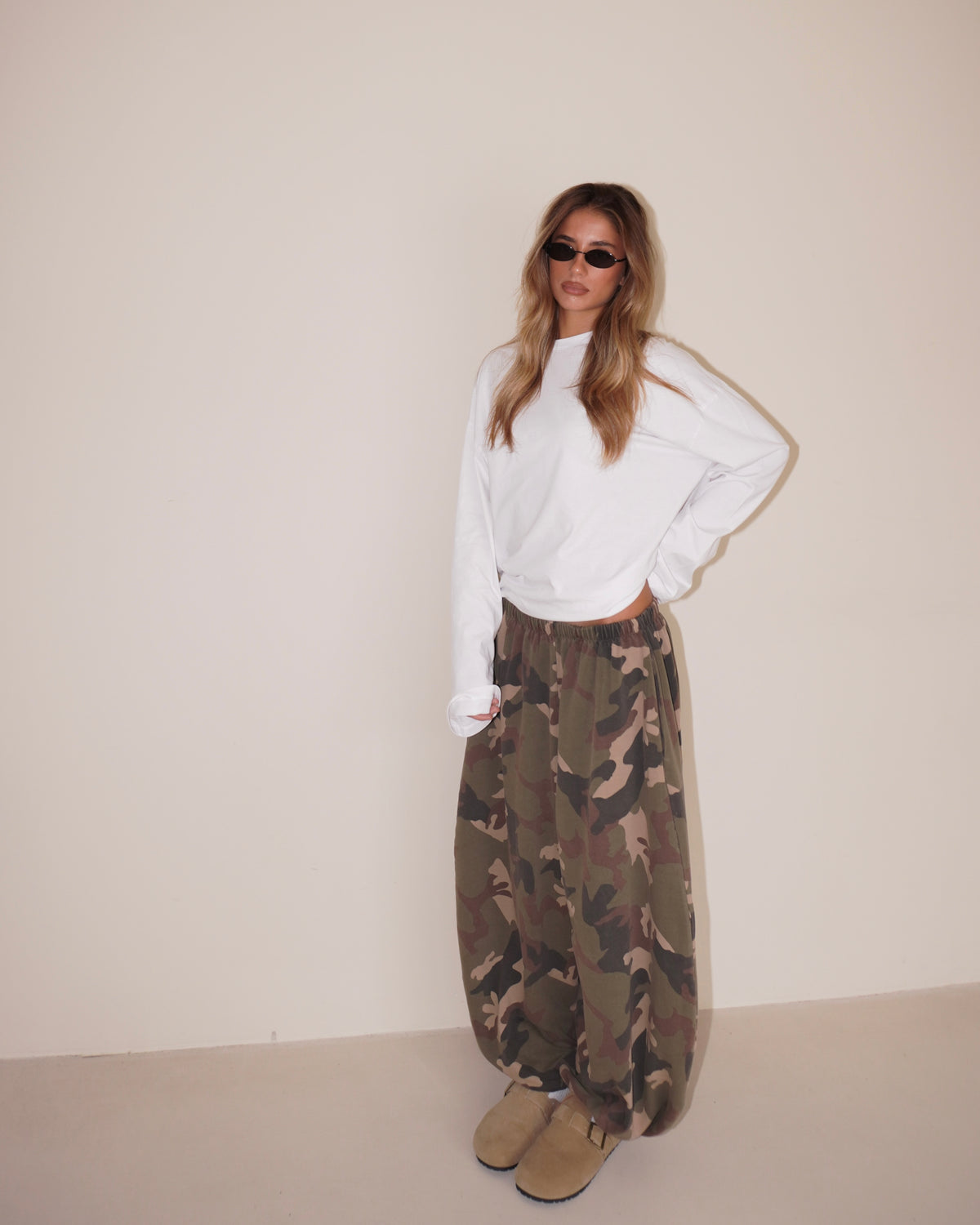 PANTALONI TUTA BALLOON MILITARI