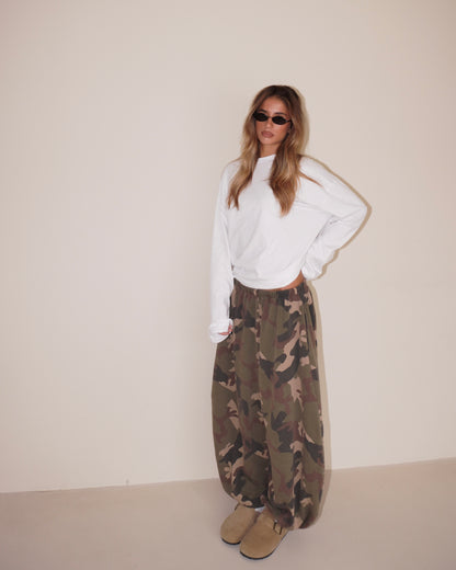 PANTALONI TUTA BALLOON MILITARI