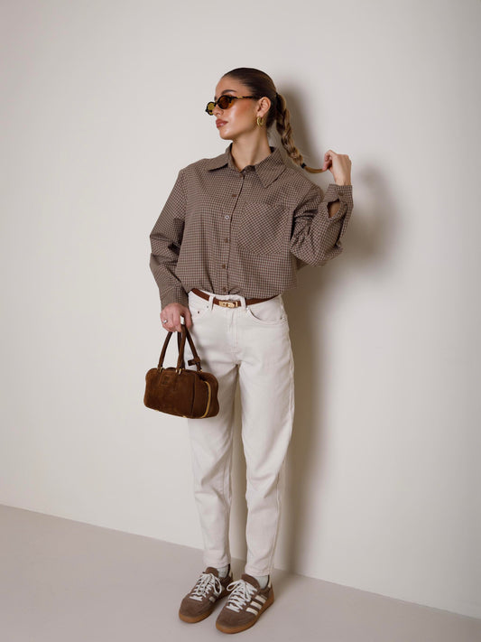 JEANS CINQUE TASCHE MOM FIT