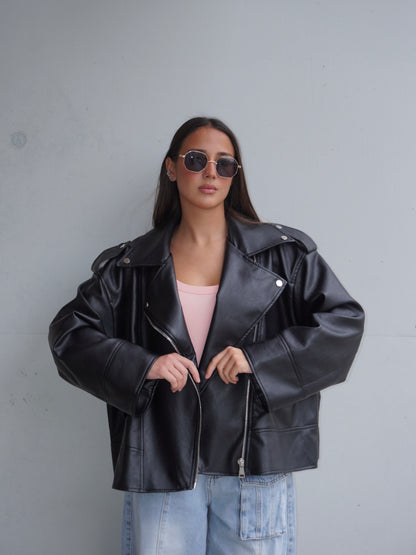 BIKER ECOPELLE OVERSIZE