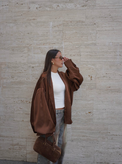 BOMBER IN SIMIL RASO