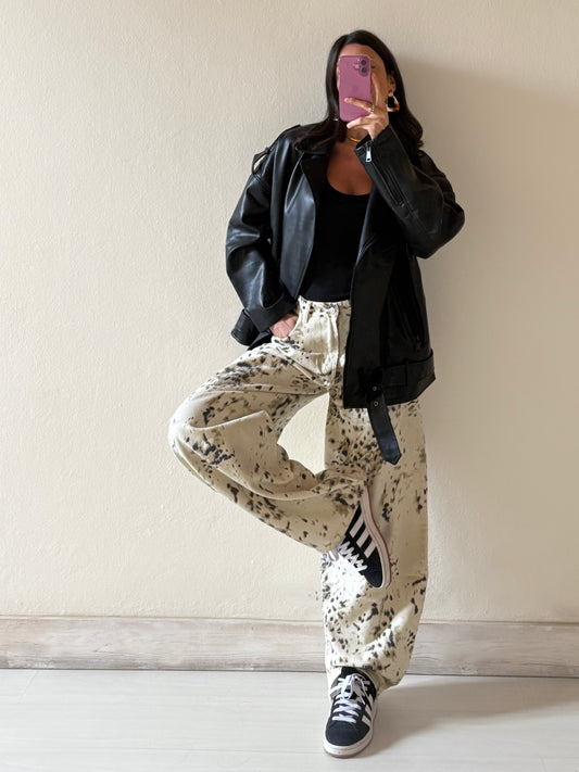 BIKER OVERSIZE CON CINTURA