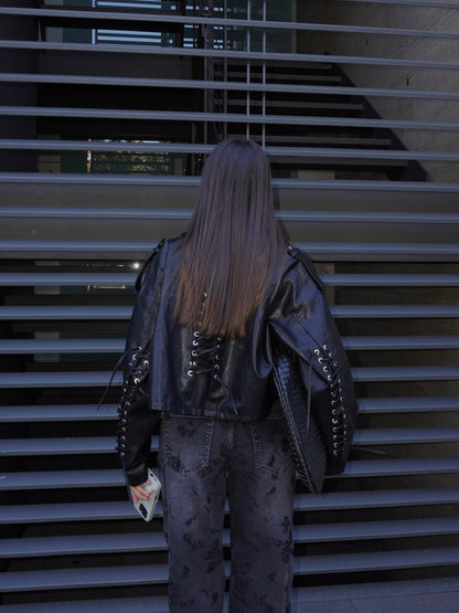 JEANS STRAIGHT CON ROSE IN VELLUTO