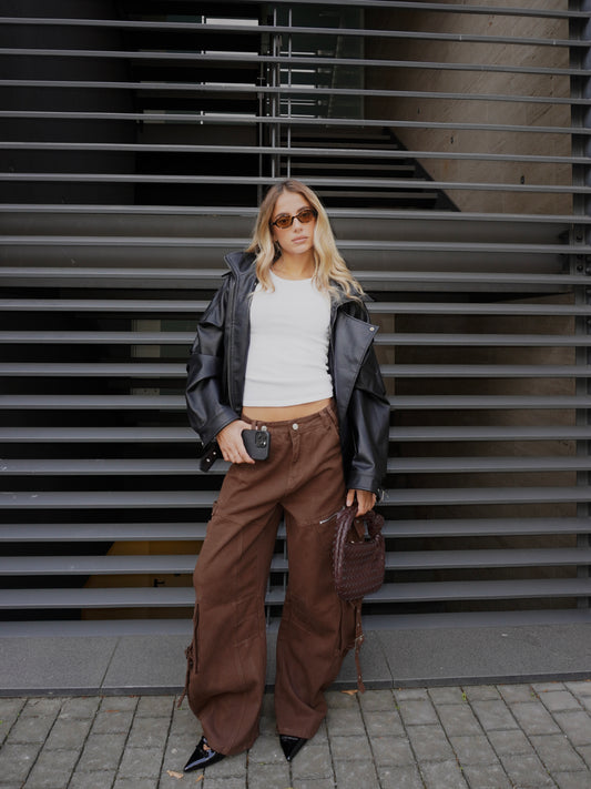 JEANS BAGGY CON FIBBIE