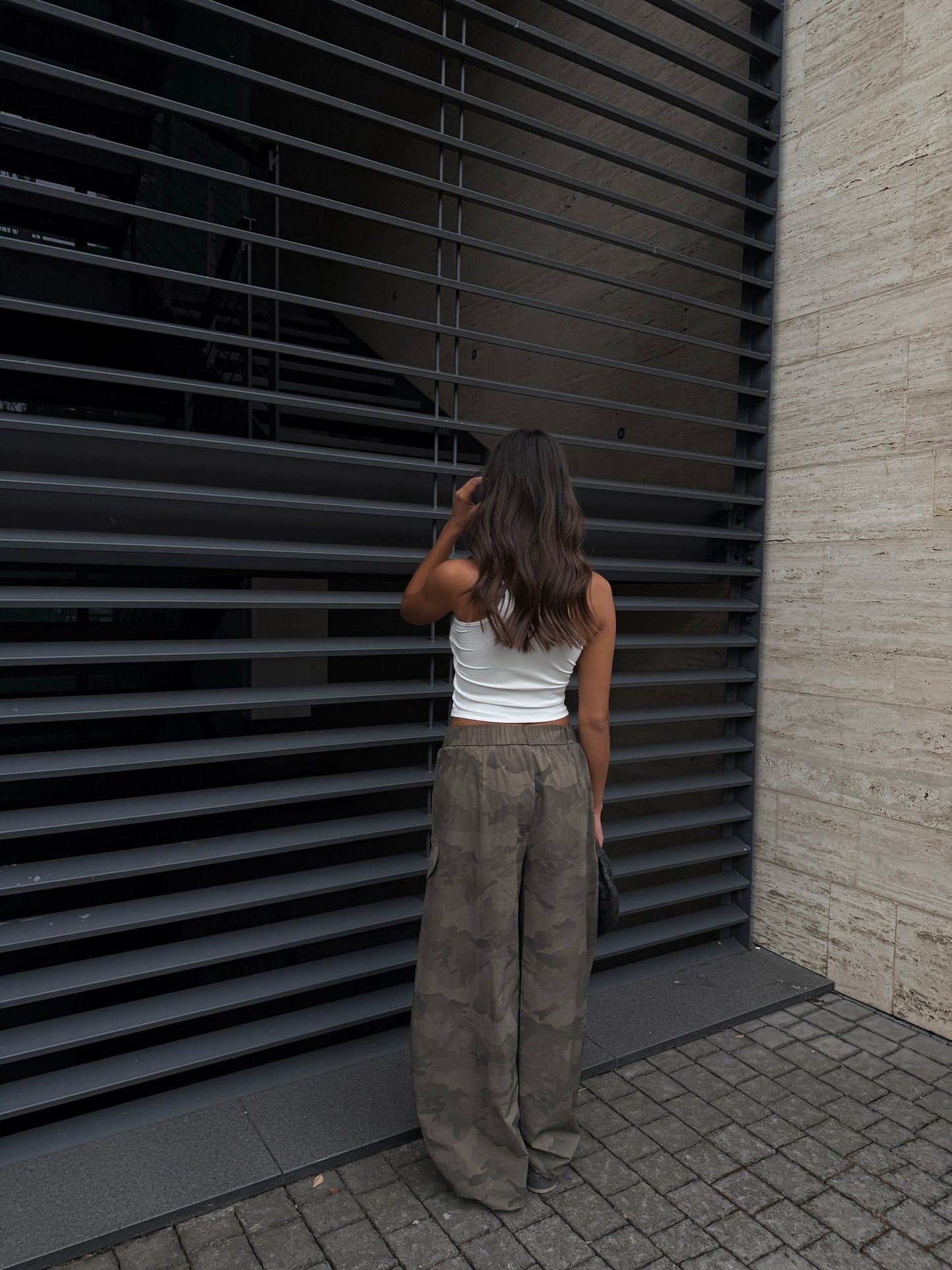 PANTALONE PARACHUTE MILITARE SCURO