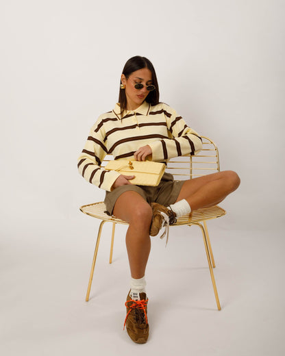 BORSA CLUTCH INTRECCIATA