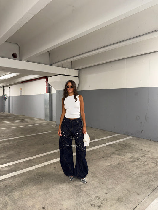 JEANS BALLOON SFRANGIATO
