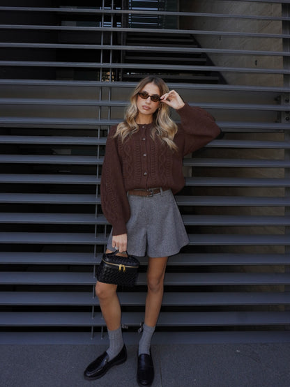 CARDIGAN CROP IN MAGLIA