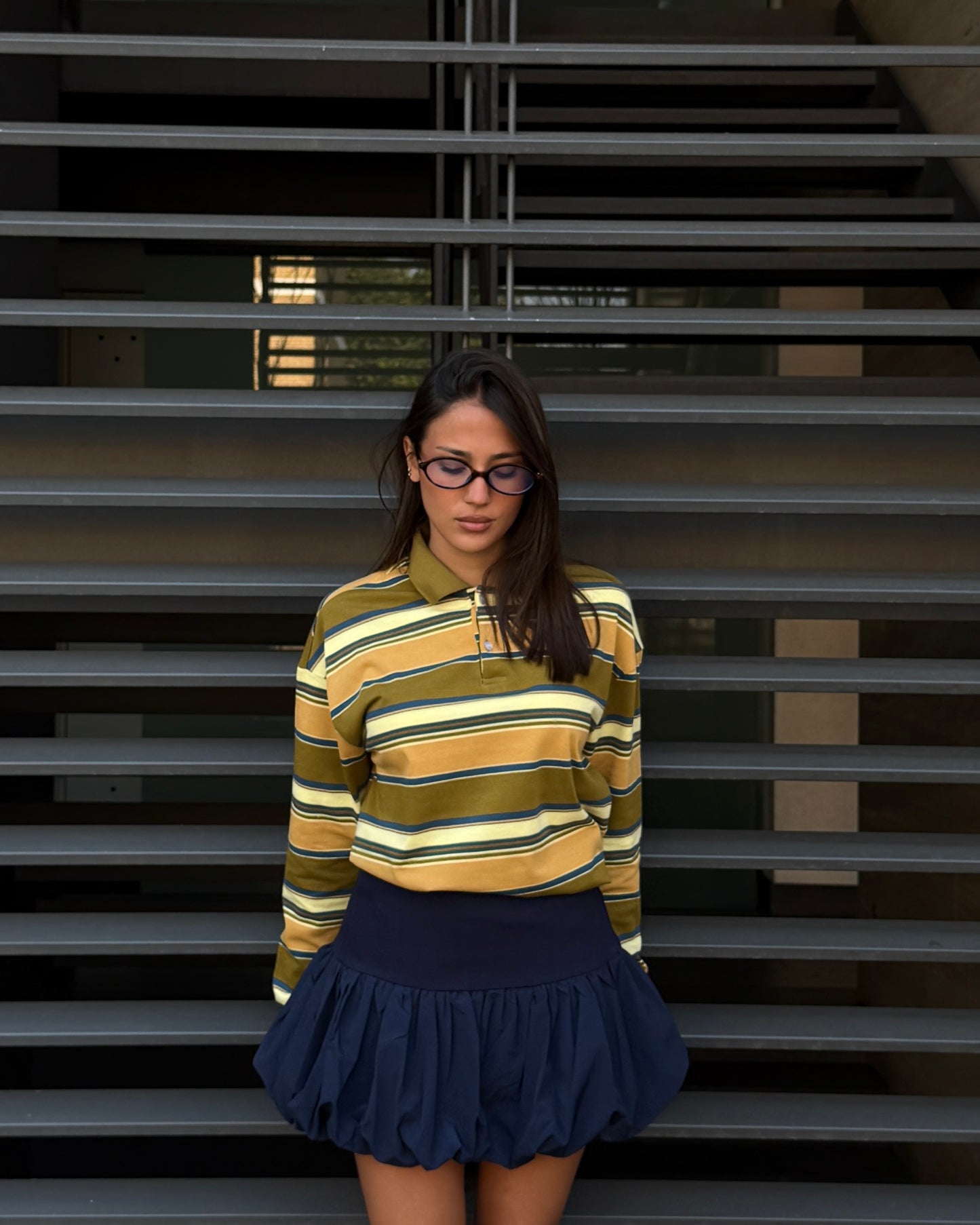 POLO OVERSIZE A RIGHE