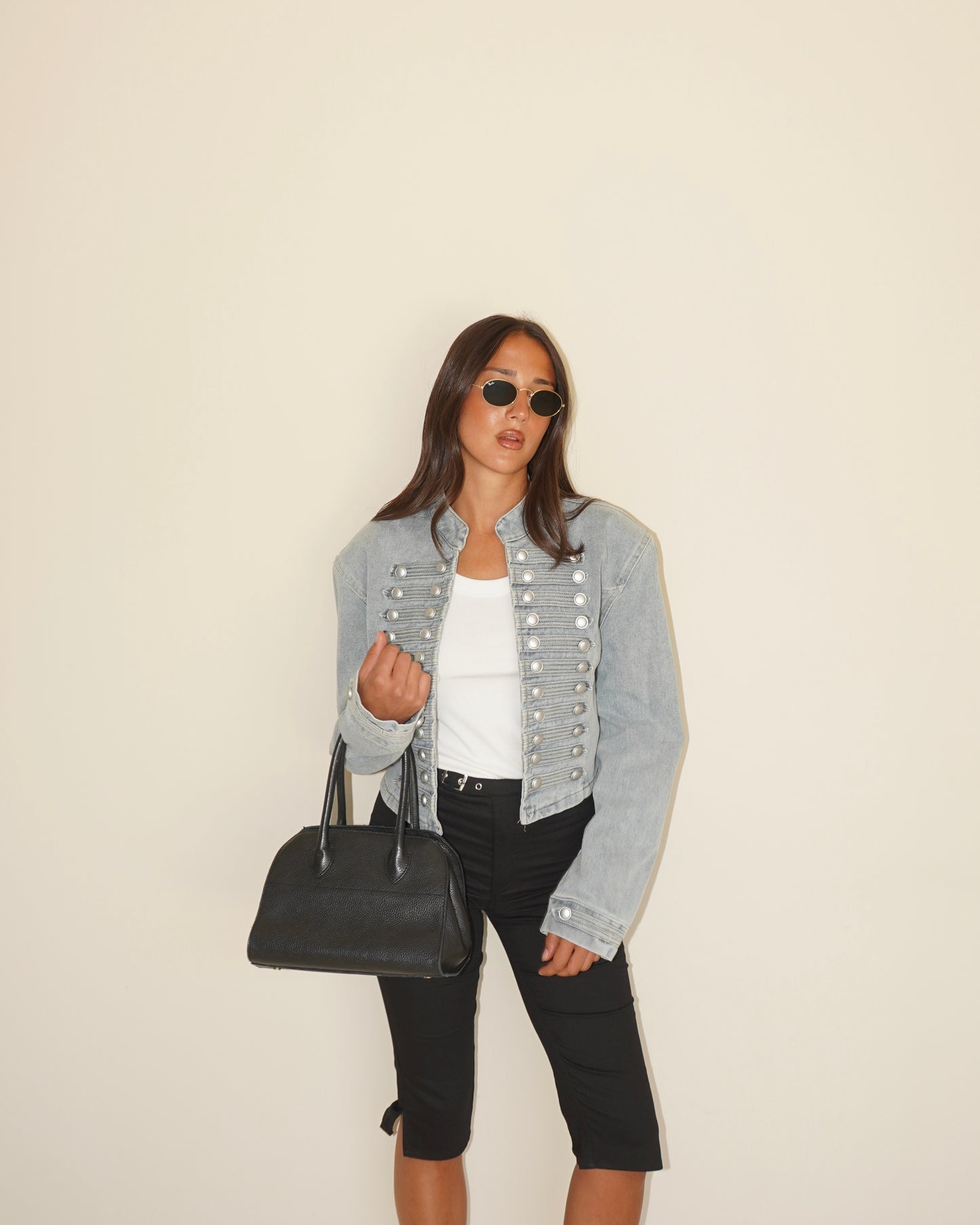 GIACCA IN DENIM CON BOTTONI