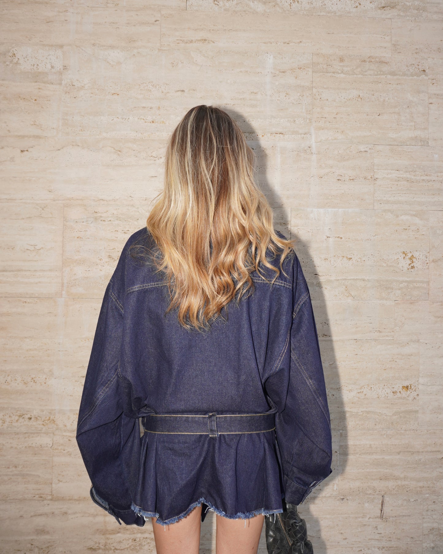 MAXI GIACCA IN DENIM