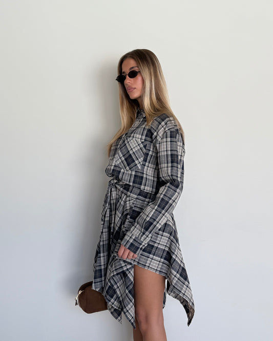 COMPLETO CAMICIA E GONNA TARTAN