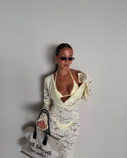 COMPLETO ABITO E BIKINI IN PIZZO