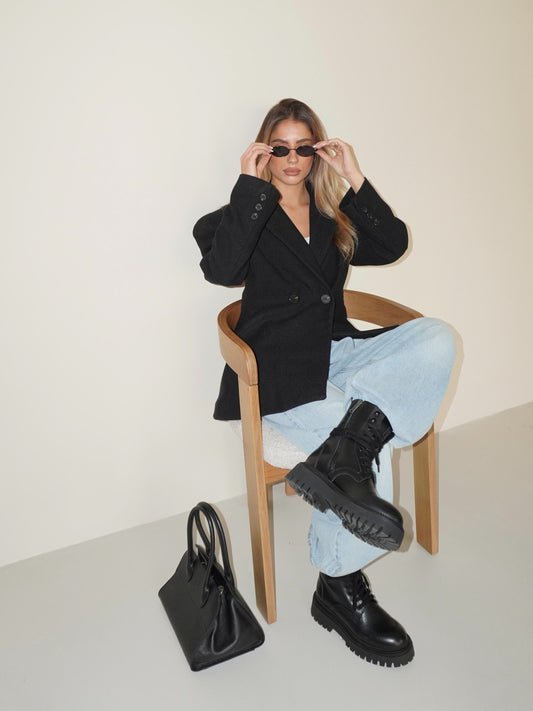 BLAZER CON SPALLE IMBOTTITE