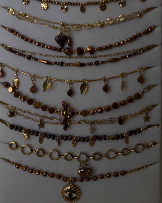 COLLANA CON CHARMS IN ACCIAO MODELLO ASSORTITO
