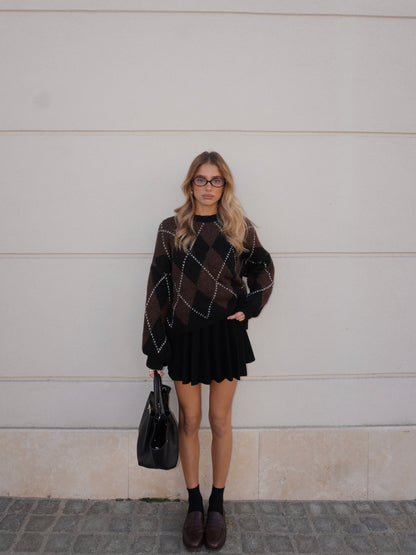 GONNA IN MAGLIA CON PINCES