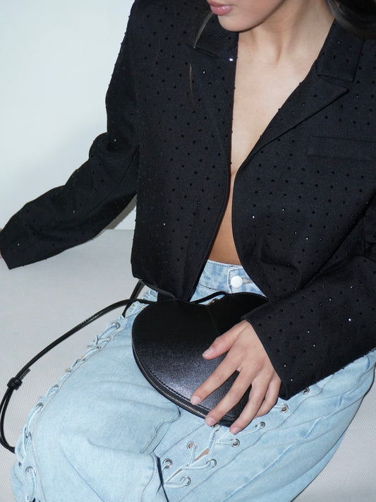 BLAZER CROP STRASS