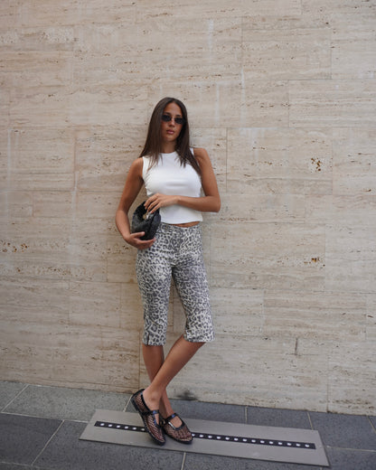 PANTALONE CAPRI LEOPARDATO