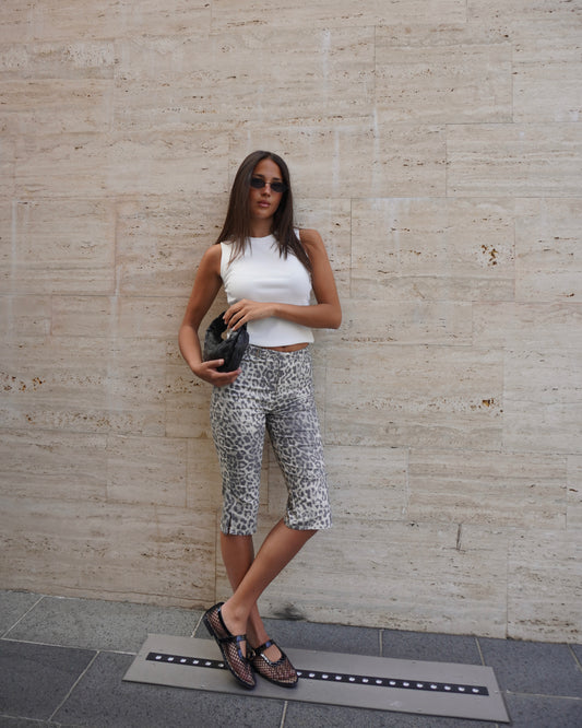 PANTALONE CAPRI LEOPARDATO