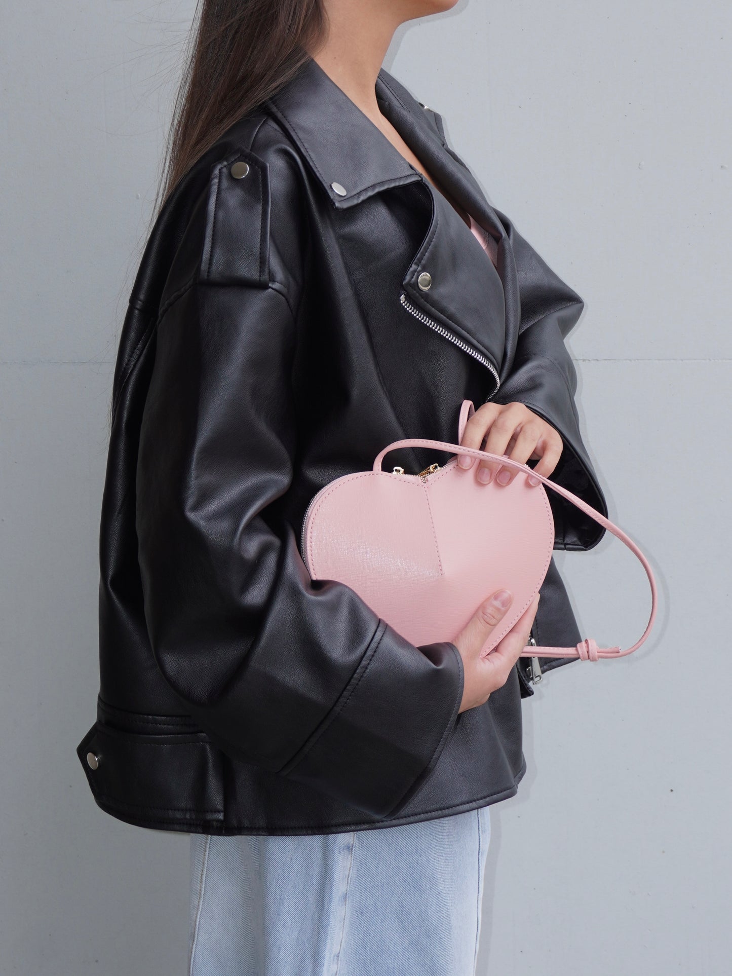BIKER ECOPELLE OVERSIZE