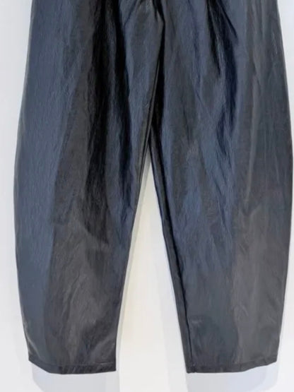 PANTALONE IN ECOPELLE MARTELLATA