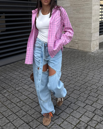 JEANS WIDE CUT OUT