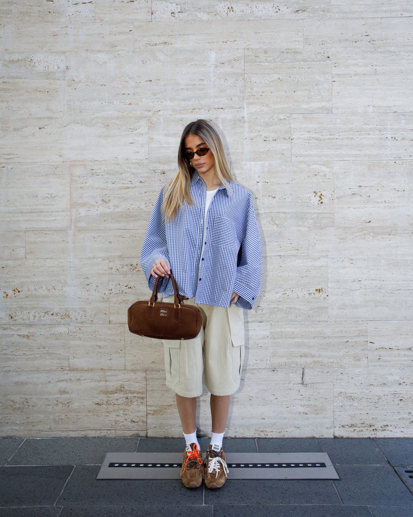 CAMICIA A QUADRETTI CON MANICHE BALLOON