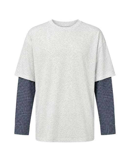T-SHIRT CON INSERTO CAMICIA