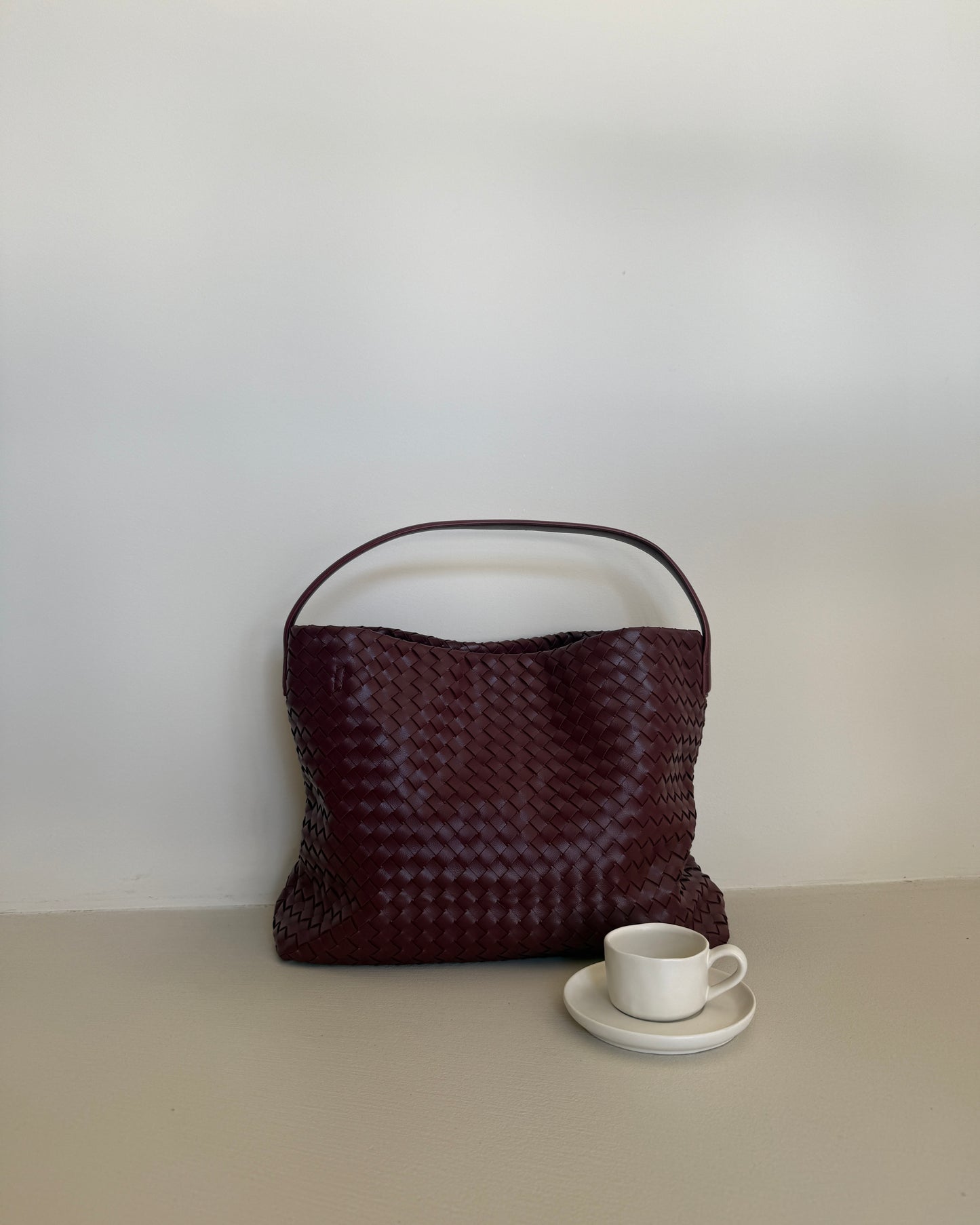 BORSA SHOPPER INTRECCIATA