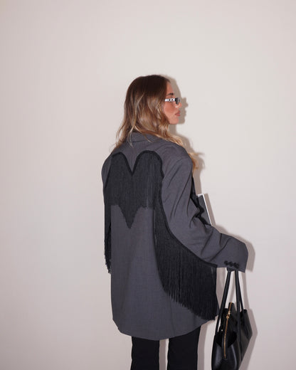 BLAZER OVER CON FRANGE LUMINA