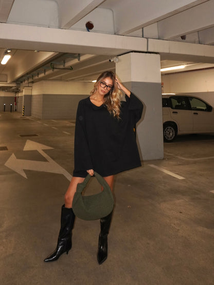 MAGLIA MAXI OVER MANICHE LUNGHE